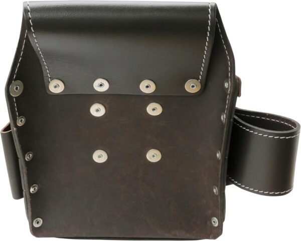 AWP Oil-Tan Leather Electrician Tool Pouch, 1LL-526-2, Brown - Image 4